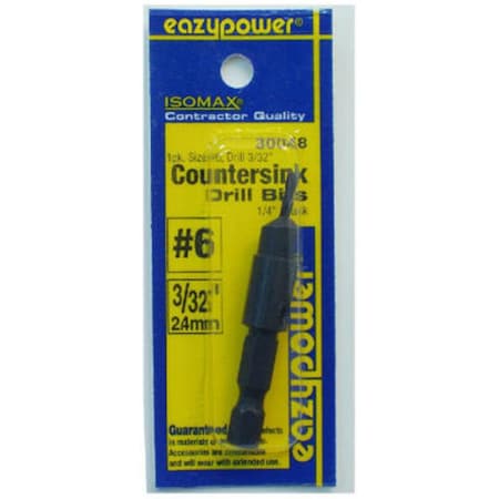 Eazypower 30048 0.094 in. No.6 Screw Countersink Drill 580787